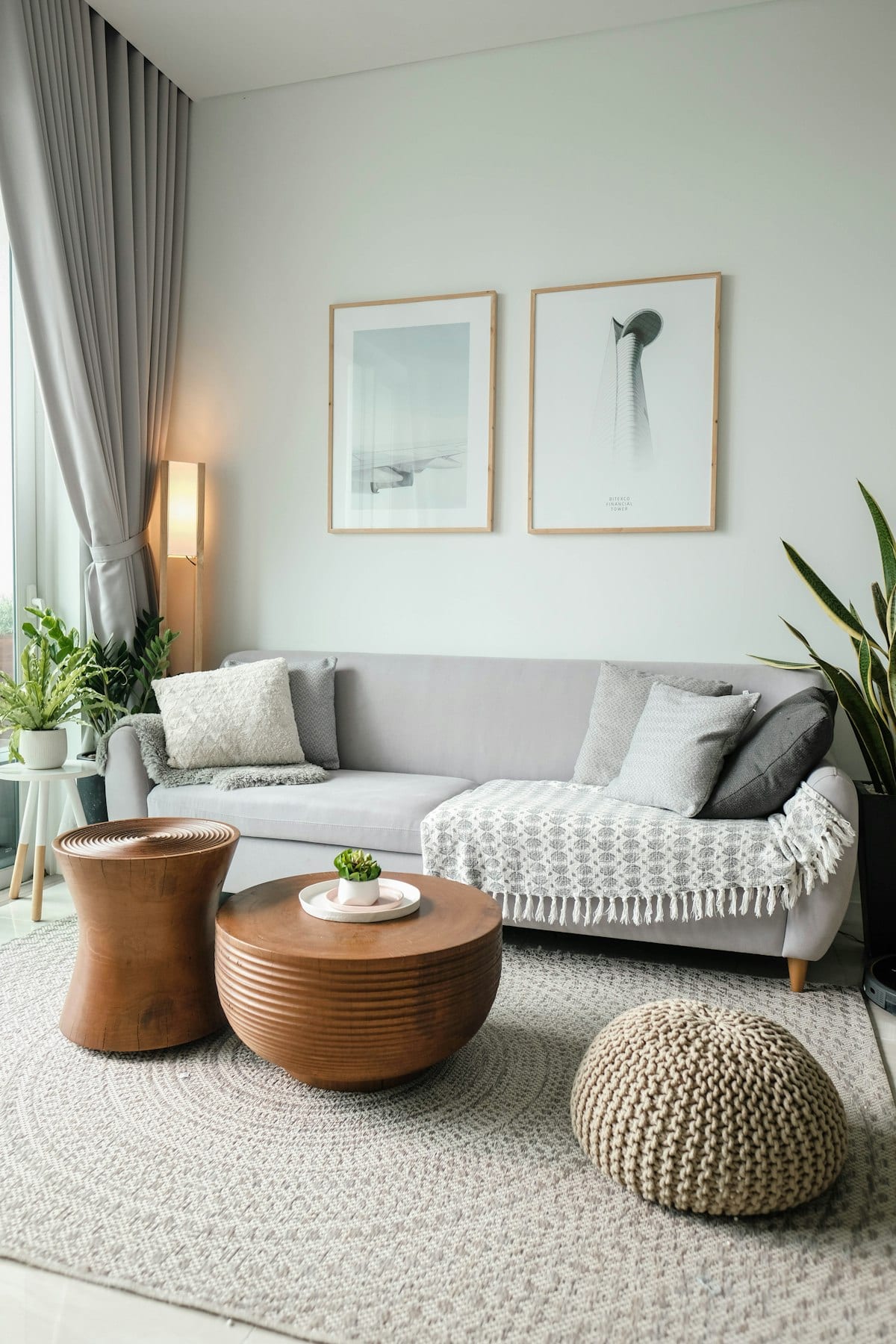 Bright living room with clean finishes